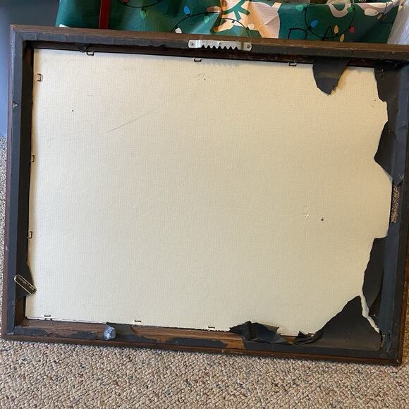 VTG Print Painting Pimpernel Clipper Ships Cork Backed SAILING England Nautical - Picture 5 of 8